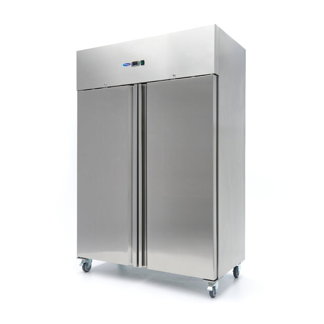 Freezer - 800L - 6 Adjustable Shelves - Stainless Steel - on Wheels
