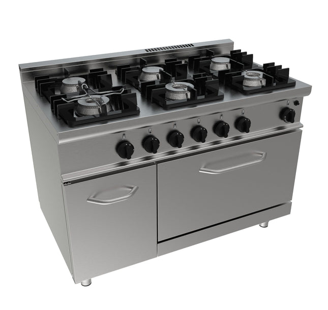 SARO gaskomfur med gasovn 
Model E7/KUPG6LN
