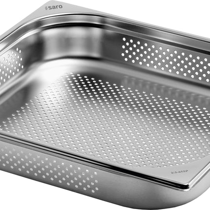 SARO TOP LINE GN container 2/3 GN perforiert depth 100mm