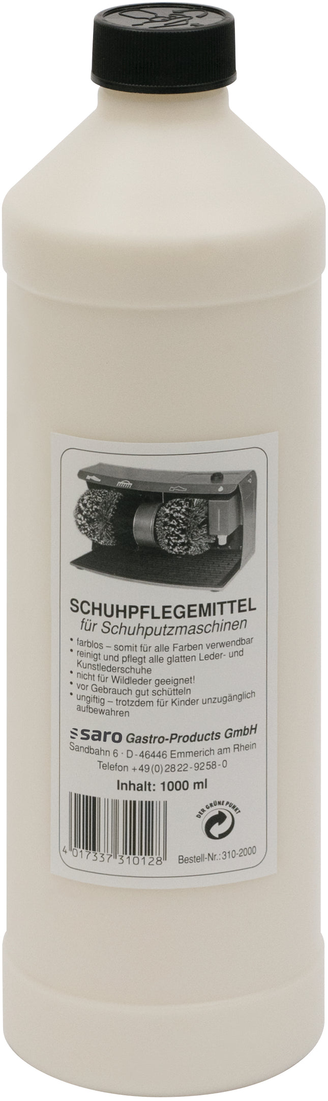 SARO 1 liter flydende skocreme, farveløs