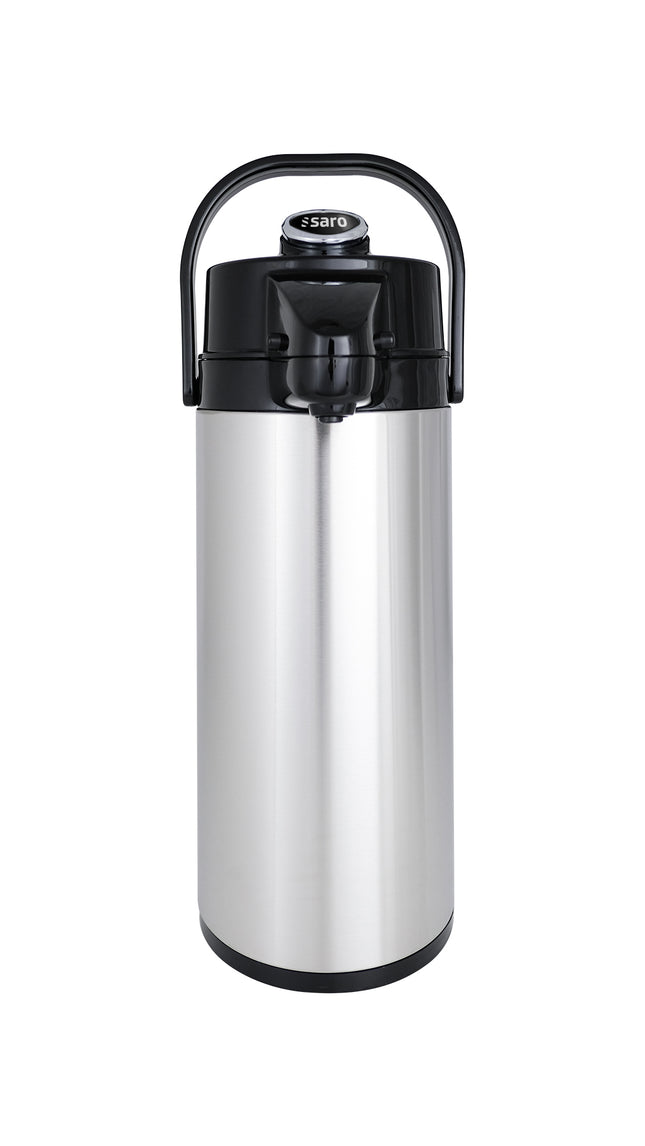 SARO Stainless steel insulated pump jug (Inside glass)