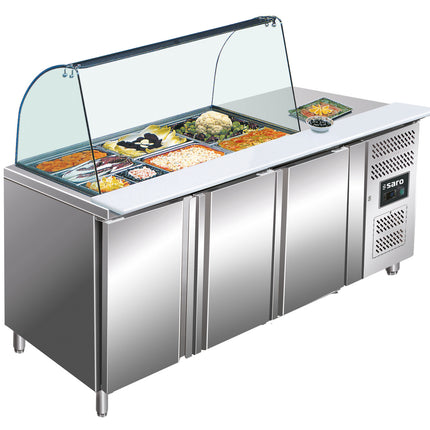 SARO Kølebord med glasplade
model GN 3100 TNS