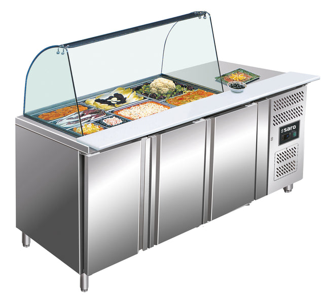 SARO Kølebord med glasplade
model GN 3100 TNS