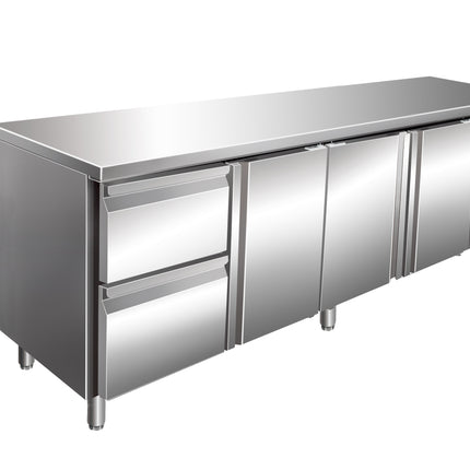 SARO Cooling table with 3 doors and 1x 2 drawer set,
model KYLJA 4110 TN