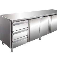 Collection image for: Refrigerated Counter 3 Doors 3 Drawers