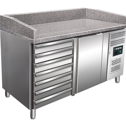 SARO Pizza forberedelse bord med skuffer
model MARGA PZ 1610 TN