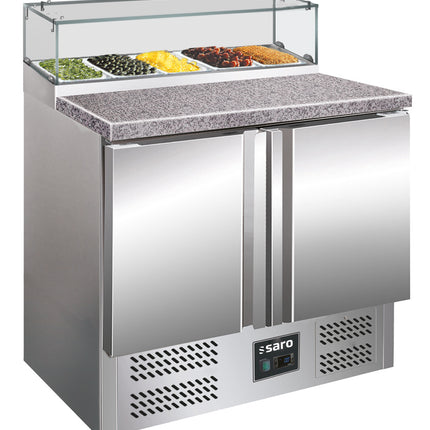 SARO Pizza preparation table with glass top
model PS 200 G