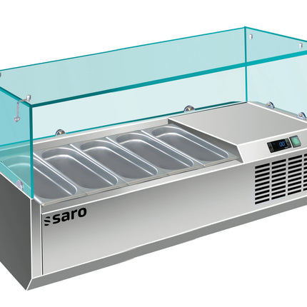 Présentoir de table réfrigéré SARO - 1/4 GN
modèle VRX 1200/330