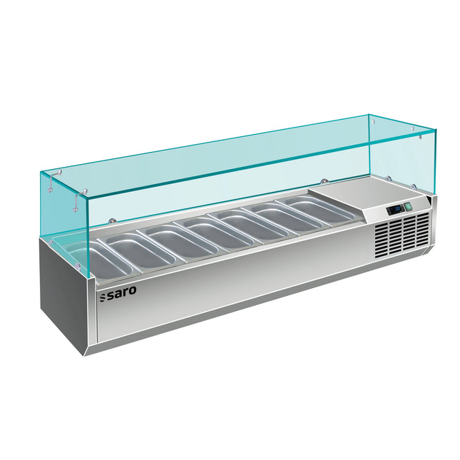 Présentoir de table réfrigéré SARO - 1/4 GN
modèle VRX 1500/330
