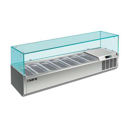 Présentoir de table réfrigéré SARO - 1/4 GN
modèle VRX 1600/330