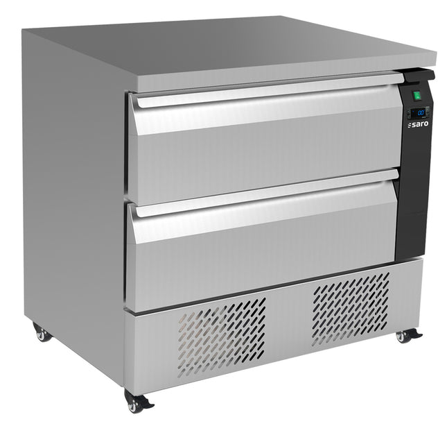 SARO drawer cooling table with 2 drawers,
model DRAW 3SK