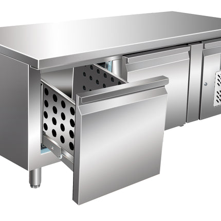 SARO Køleunderbord med skuffer
model UGN 2100 TN-2S
