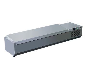 SARO Kølebord Top Display med låg - 1/3
model VRX 1600 S/S
