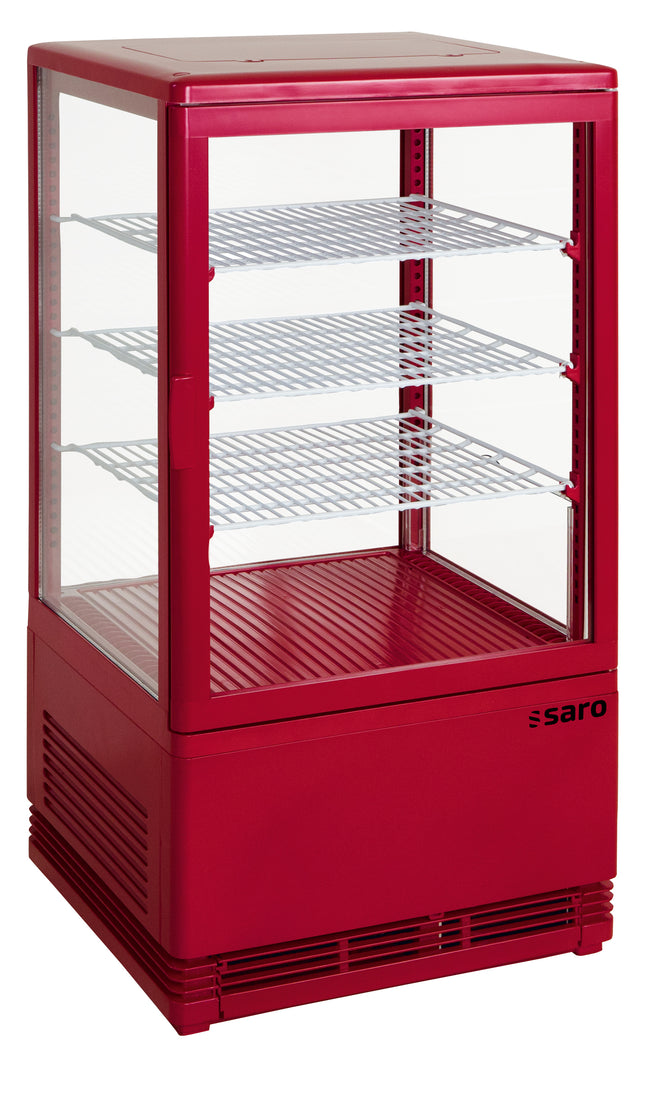 SARO Mini Refrigerated Showcase Ventilated Cooling
model SC 70 red