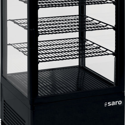 SARO Mini Vitrine Réfrigérée Refroidissement Ventilé
modèle SC 70 noir