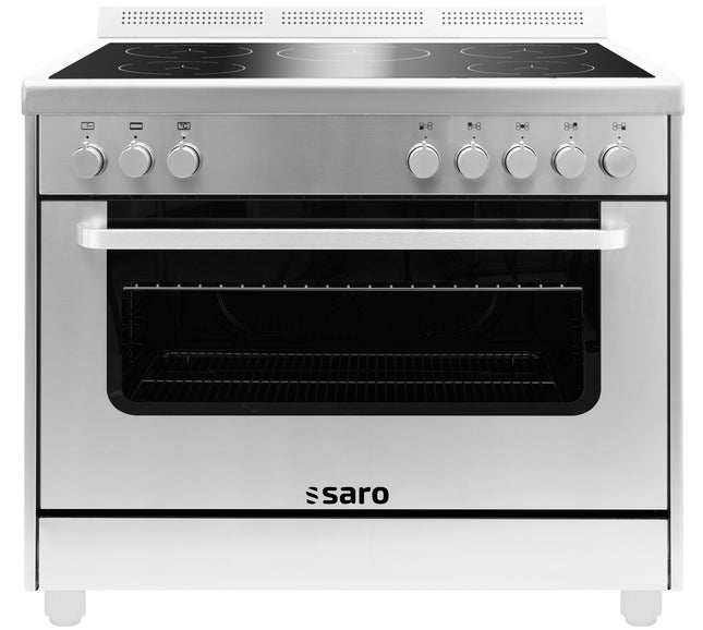SARO Semi-professionel induktionskomfur 
model TS95IND61X sølv