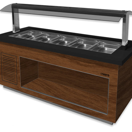 SARO Varm buffet
model PREMIUM LINE SB-H 230 valnød