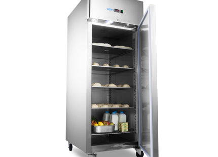 Bakerifryser - 800L - Justerbare hyller - Passer 60 x 40 cm - på hjul