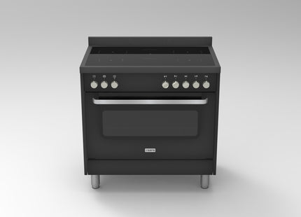 SARO induktionskomfur + elektrisk ovn 
Model TS95IND61N sort – detaljebillede 1