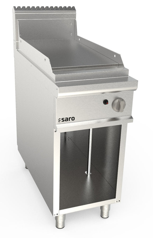 SARO gasgrillplade, 400 mm bred, gulvmodel, glat 
Model LQ / FTG2BAL