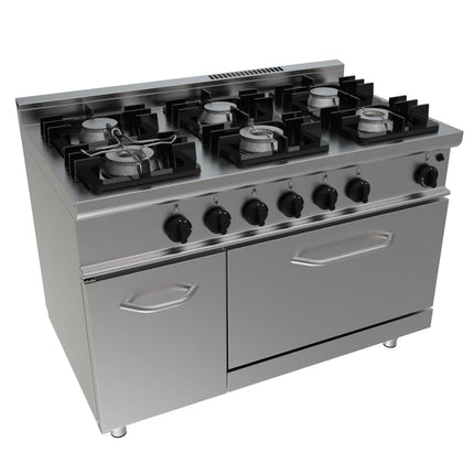 SARO Gaskomfur med gasovn
model E7/KUPG6LN