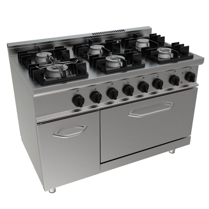 SARO Gasherd mit Elektroofen
Modell E7/KUPG6LE