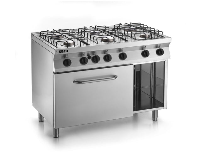 SARO Fast-Series gas cooker with electric oven
model F7/FUG6LE