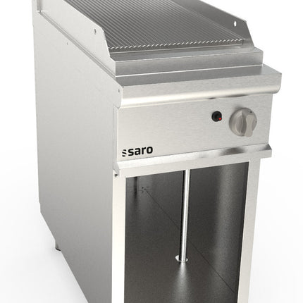 SARO Gas griddle plate with open standmodel LQ / FTG2BAR