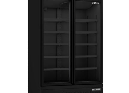 SARO køleskab med 2 glasdøre, 
model GTK 1000 PRO – sort
