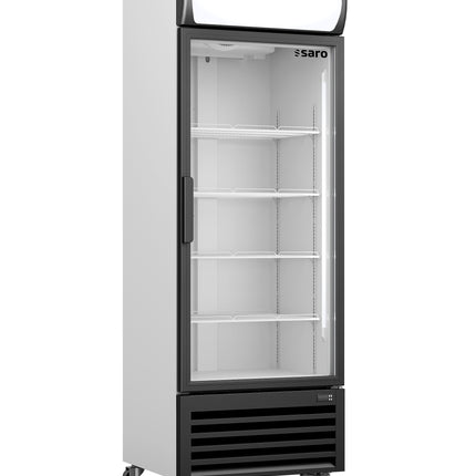 Lodówka SARO z 1 szklanymi drzwiami + baldachimem model GTK 370