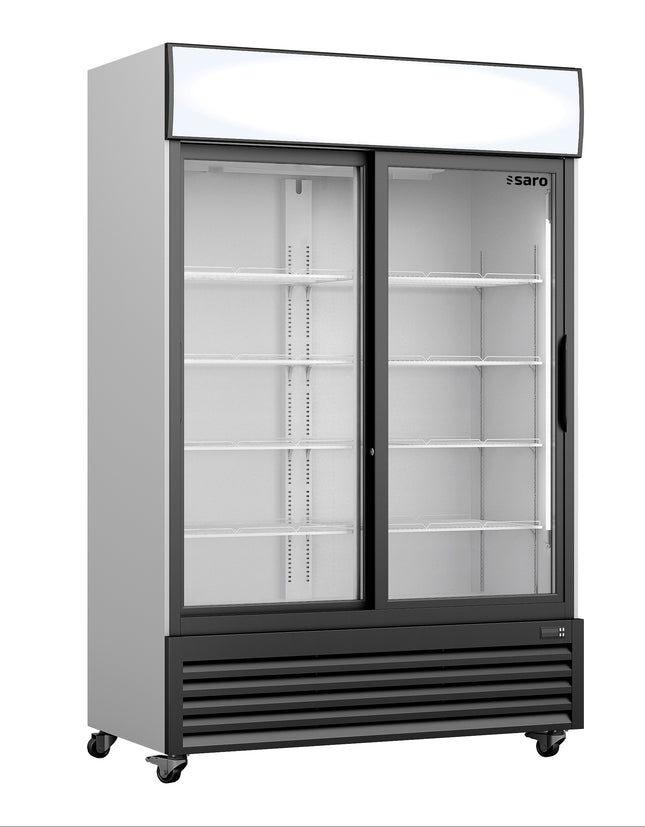 SARO Refrigerator, sliding 2 glass doors + canopy, model GTK 700 SD