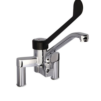 SARO robinet 2 trous avec levier pivotant, noir 
modèle TESS