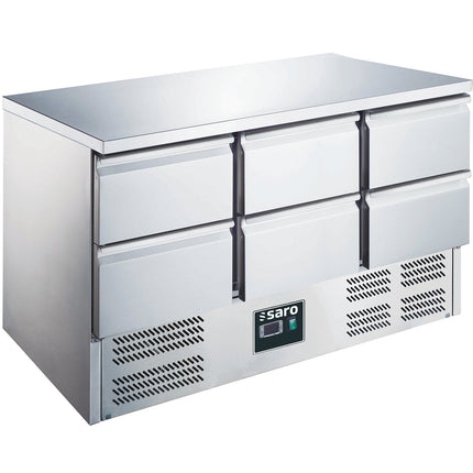 SARO Cooling table with 6 drawers,
model ES 903 S/S TOP 0/6