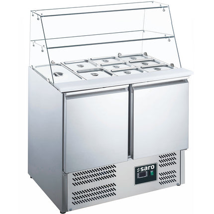 SARO Saladette with glass top
model ES 900 G