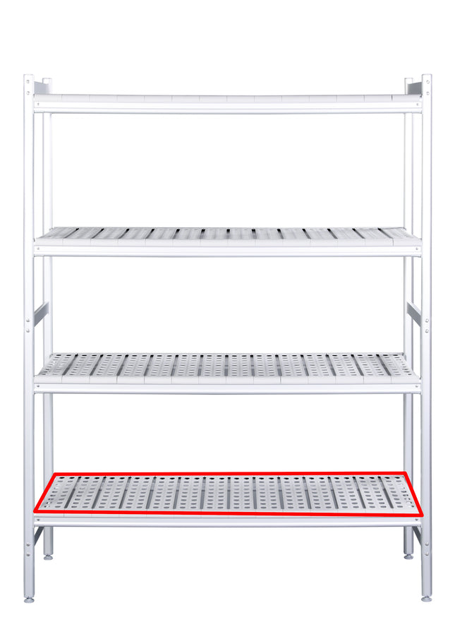 SARO Aluminum shelf with plastic grids 373x1682mm