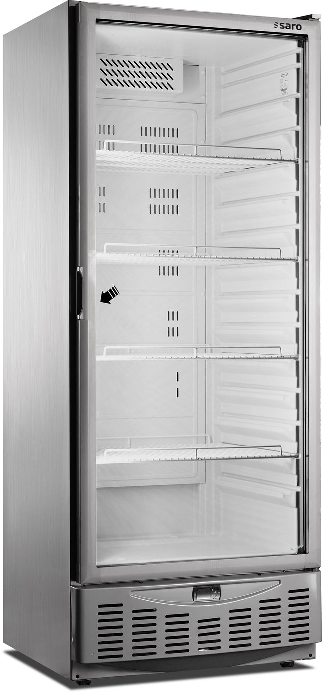 Lodówka SARO z 1 szklanymi drzwiami model MM5 A PV