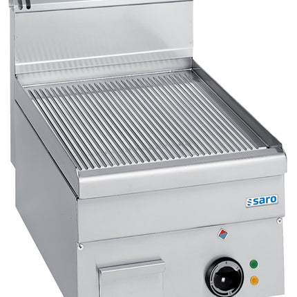 SARO Electric Grill Plate Ribbed Tabletop 400x600
model EFT46R