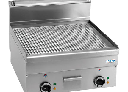 SARO Electric Grill Plate Ribbed Tabletop 600x600
model EFT66R