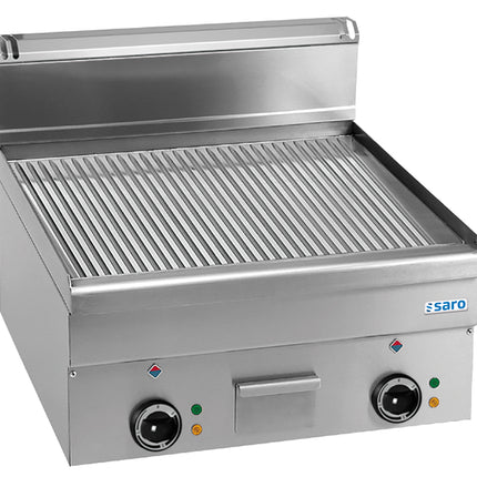 SARO Electric Grill Plate Ribbed Tabletop 600x600
model EFT66R