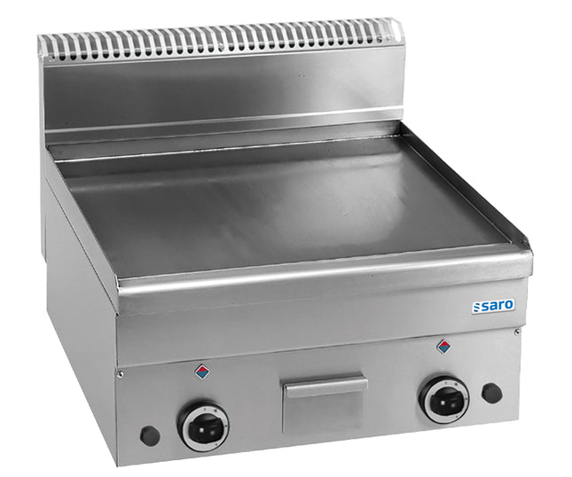 SARO plynová grilovací deska hladká stolní deska 600x600
model GFT66L