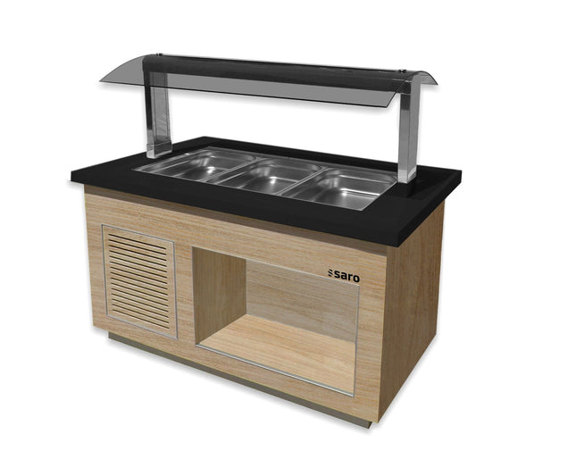 SARO Varm buffet til 3x 1/1 GN, 
model Premium Line SB-H130 OAK