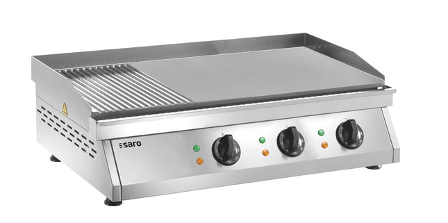 SARO-grillplade (rillet + glat) 
Model FRY TOP GH 760 R