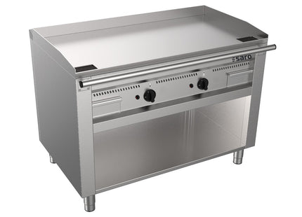 SARO gas-teppanyaki-grill med åben underdel 
Model TEB2/120 G