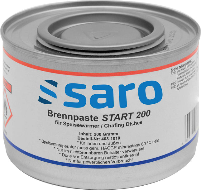 SARO brændepasta, 200-grams dåse 
Model START 200