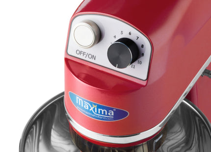 Standmixer – 7 l – bis zu 2 kg Teig – Himbeerrot