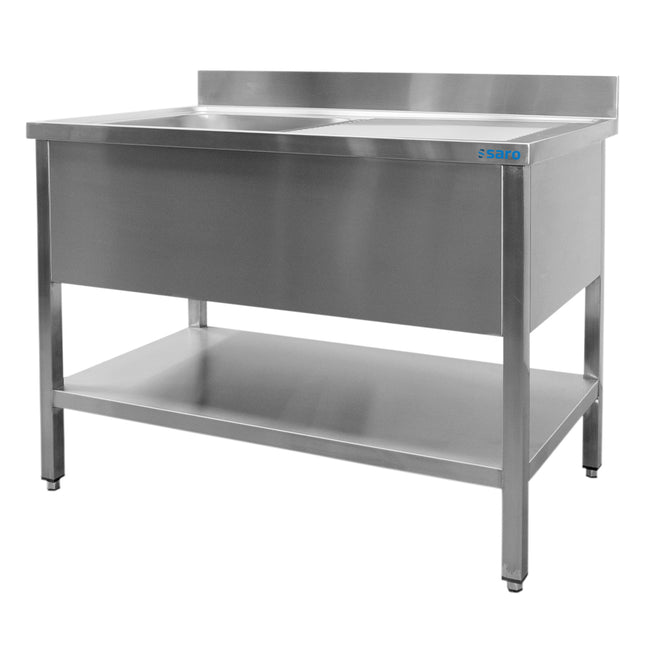 SARO Spoelbak met 1 spoelbak, links - 600 mm diep, 1000 mm