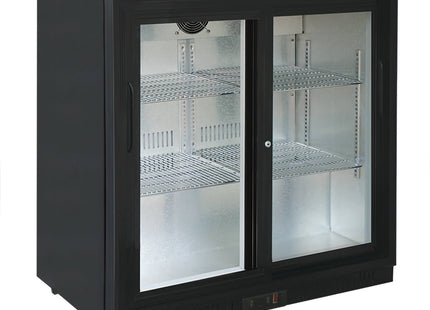 SARO bar-køleskab med 2 skydedøre, 
model BC 198 SD