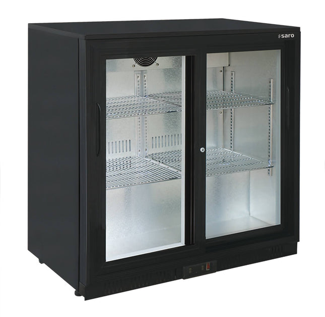 SARO bar-køleskab med 2 skydedøre, 
model BC 198 SD