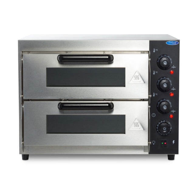 Pizzaofen – Passend für 2 x Ø40 cm große Pizzen – Doppeldeck