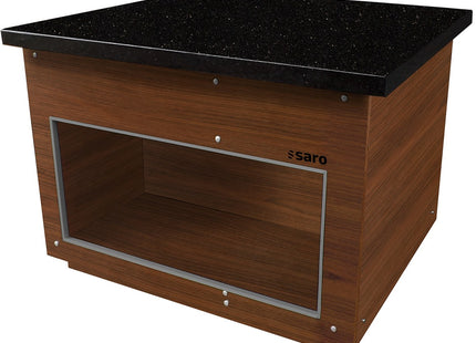 SARO neutralt element B 1000 mm, farve valnød